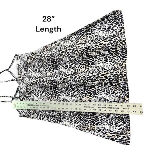 Rene Rofe Chemise‎ Teddy & Robe Cheetah Print Set Lingerie Women's Size Medium - Picture 12 of 12